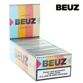 BEUZ - Boite de 25 carnets de feuilles regular blanches